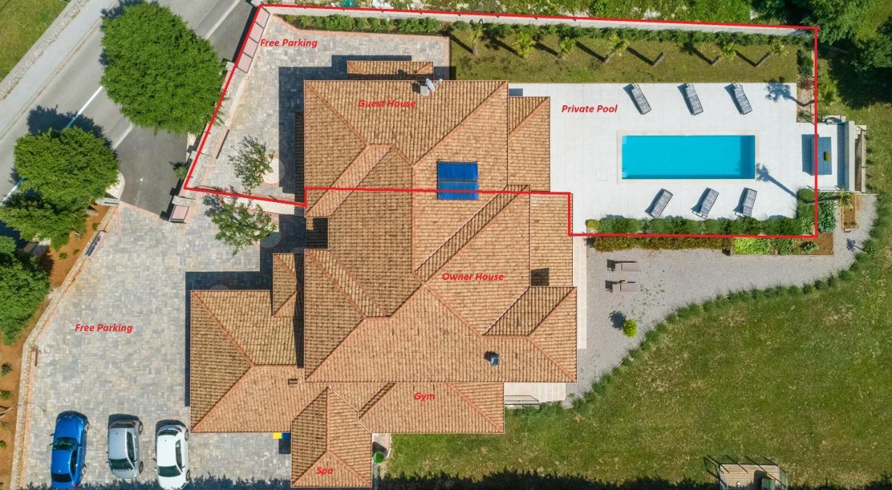 Villa Palma With Heated Private Pool Podhum Exteriér fotografie